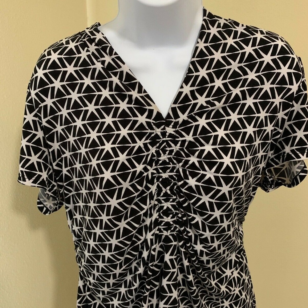 Alfani Women's Shirt Size XL Black White Preowned